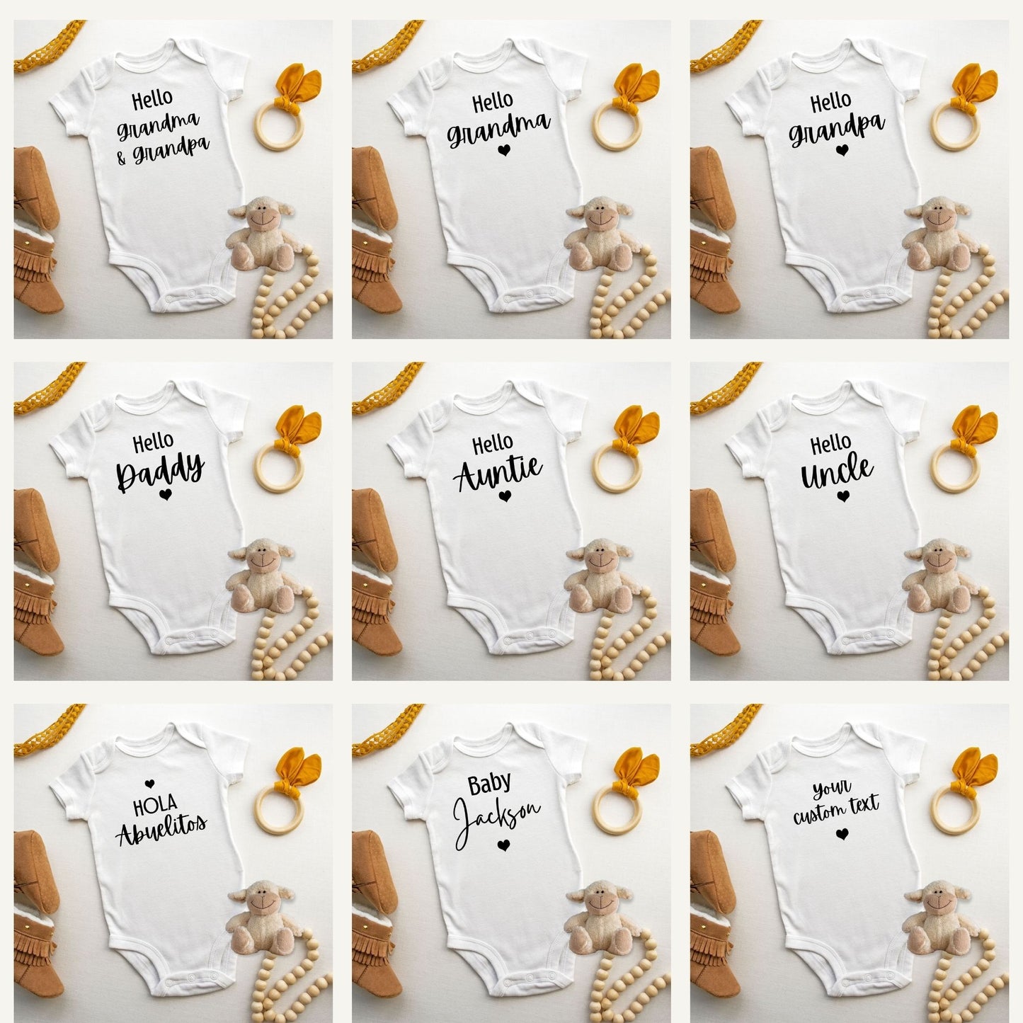 Pregnancy Announcement to Grandparents, Baby Bodysuit